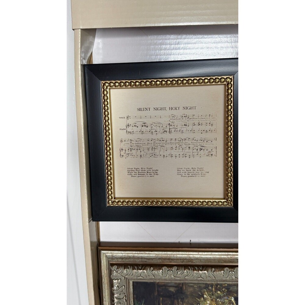 New Petal Lane Home Christmas Set Of 6 Framed Artwork Christmas Theme - Rare - Picture 3 of 11
